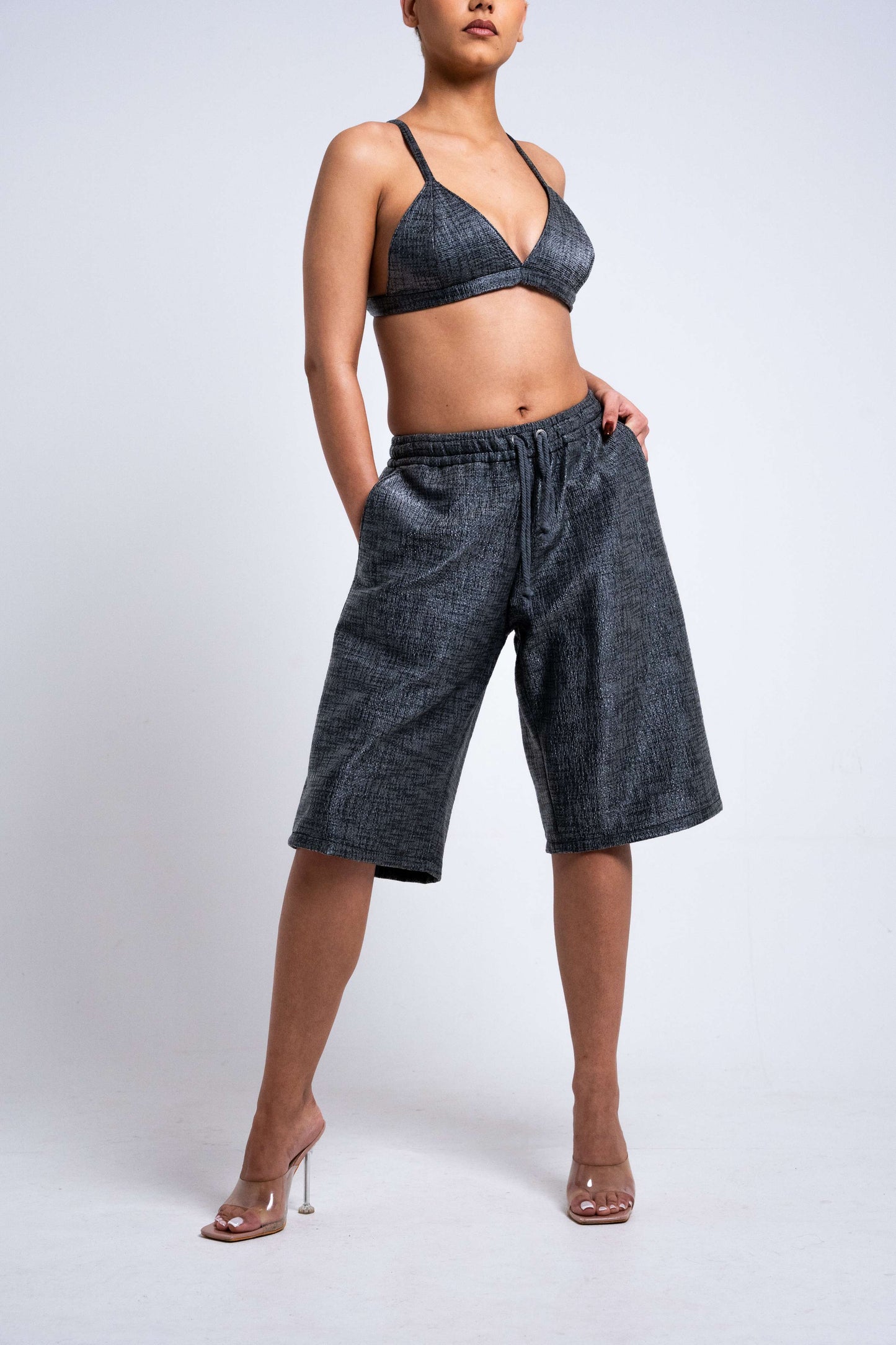 Bermuda Taille Élastique - HAZE