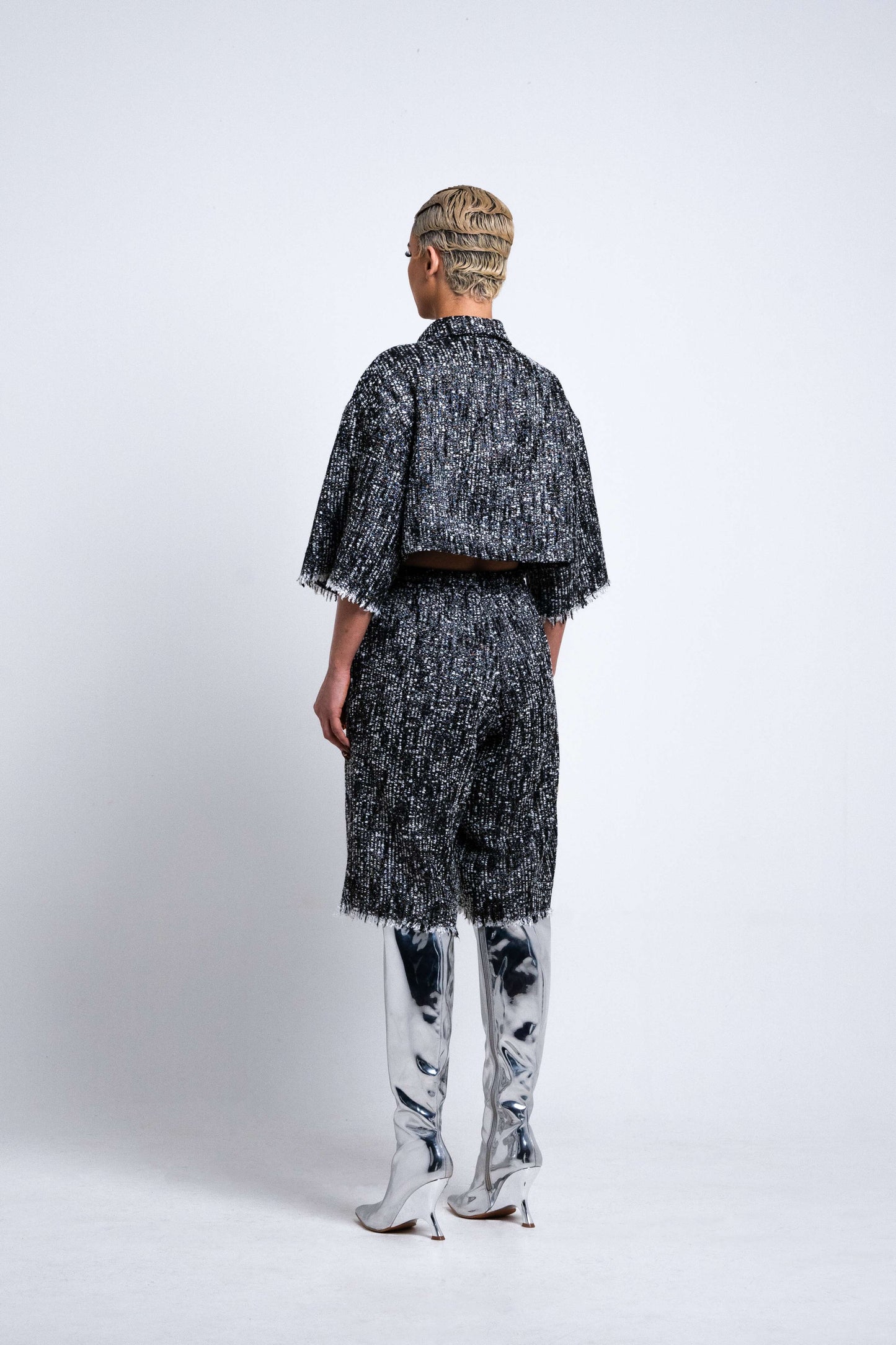 Chemise crop - TWEED