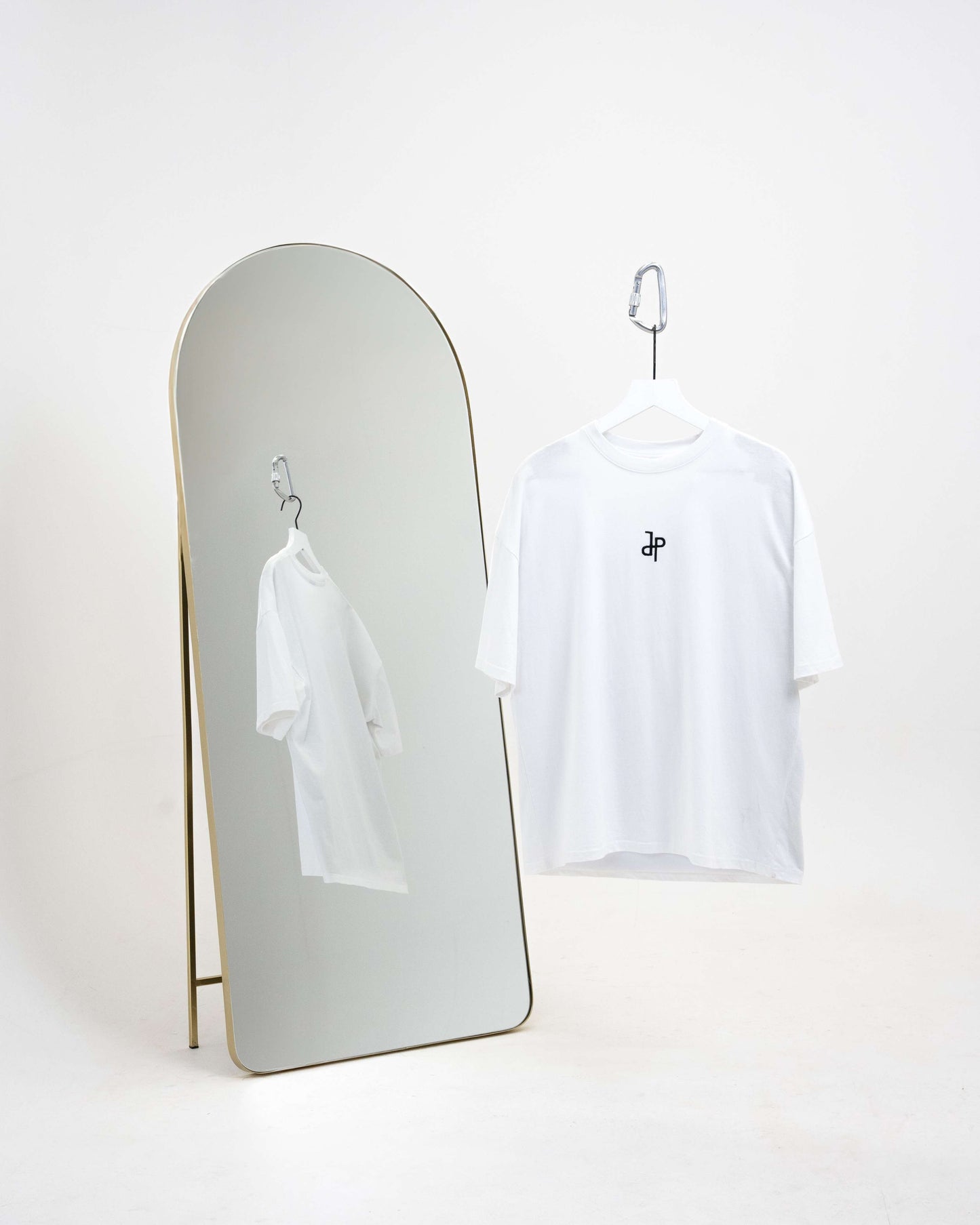 T-shirt oversize logo brodé