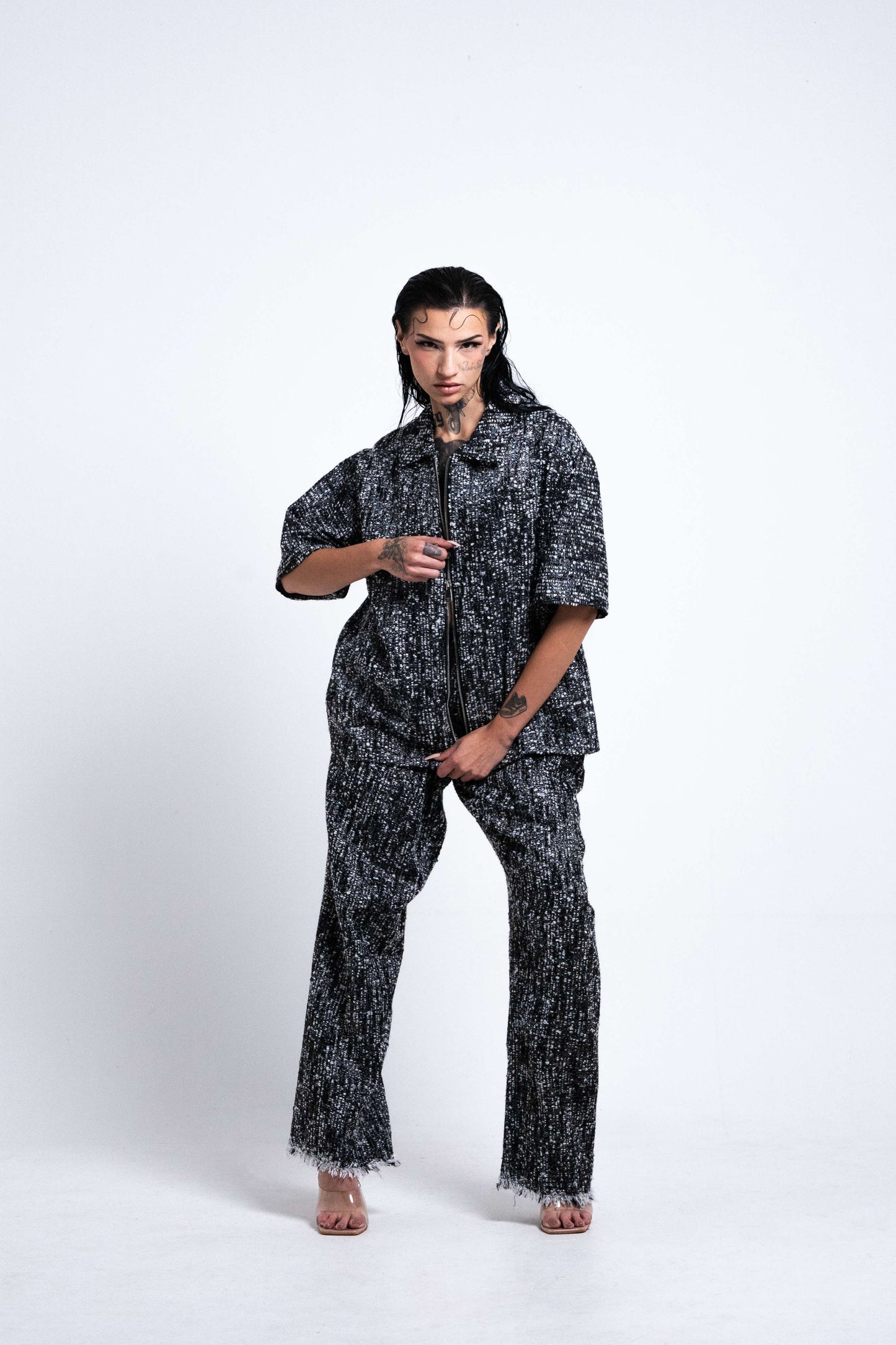 Pantalon Taille Élastique - TWEED