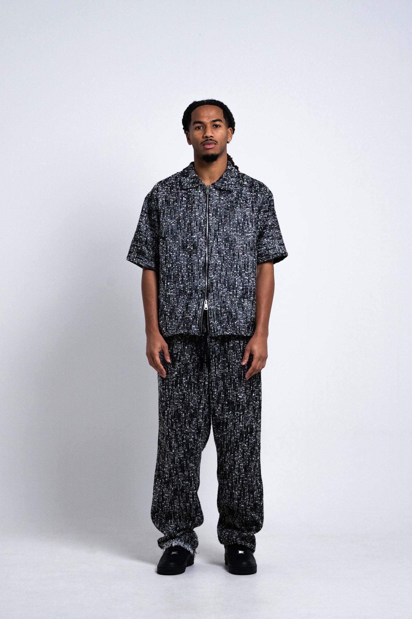 Chemise zippée double curseur - TWEED