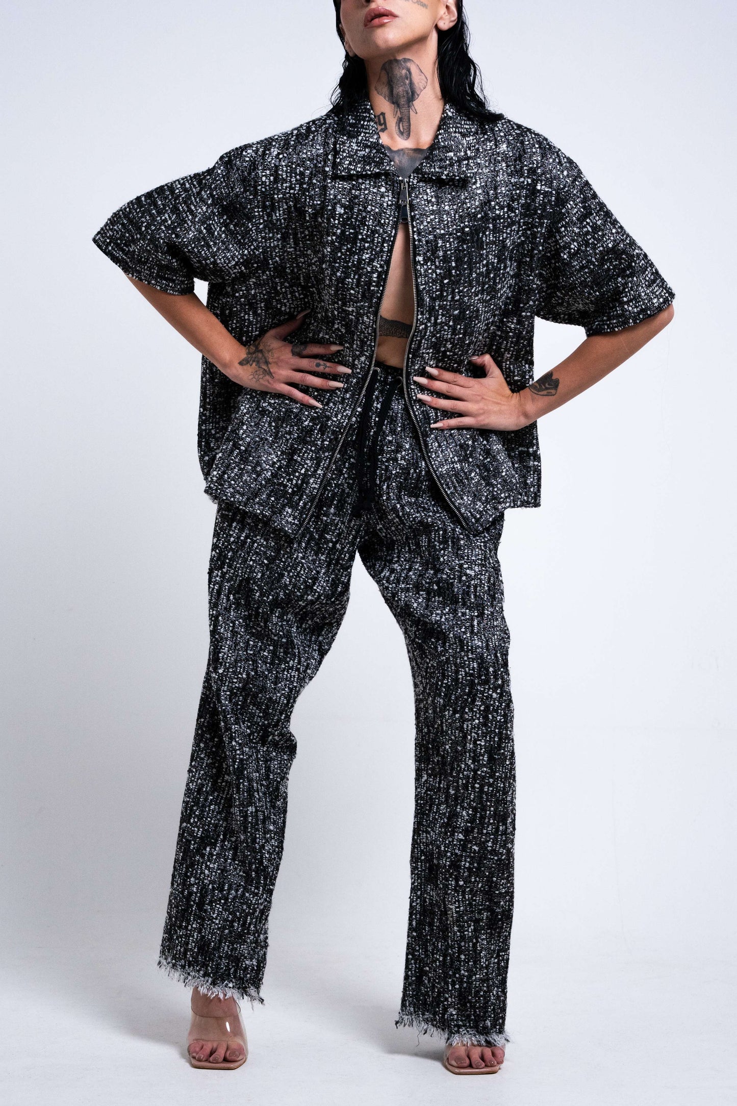 Pantalon Taille Élastique - TWEED