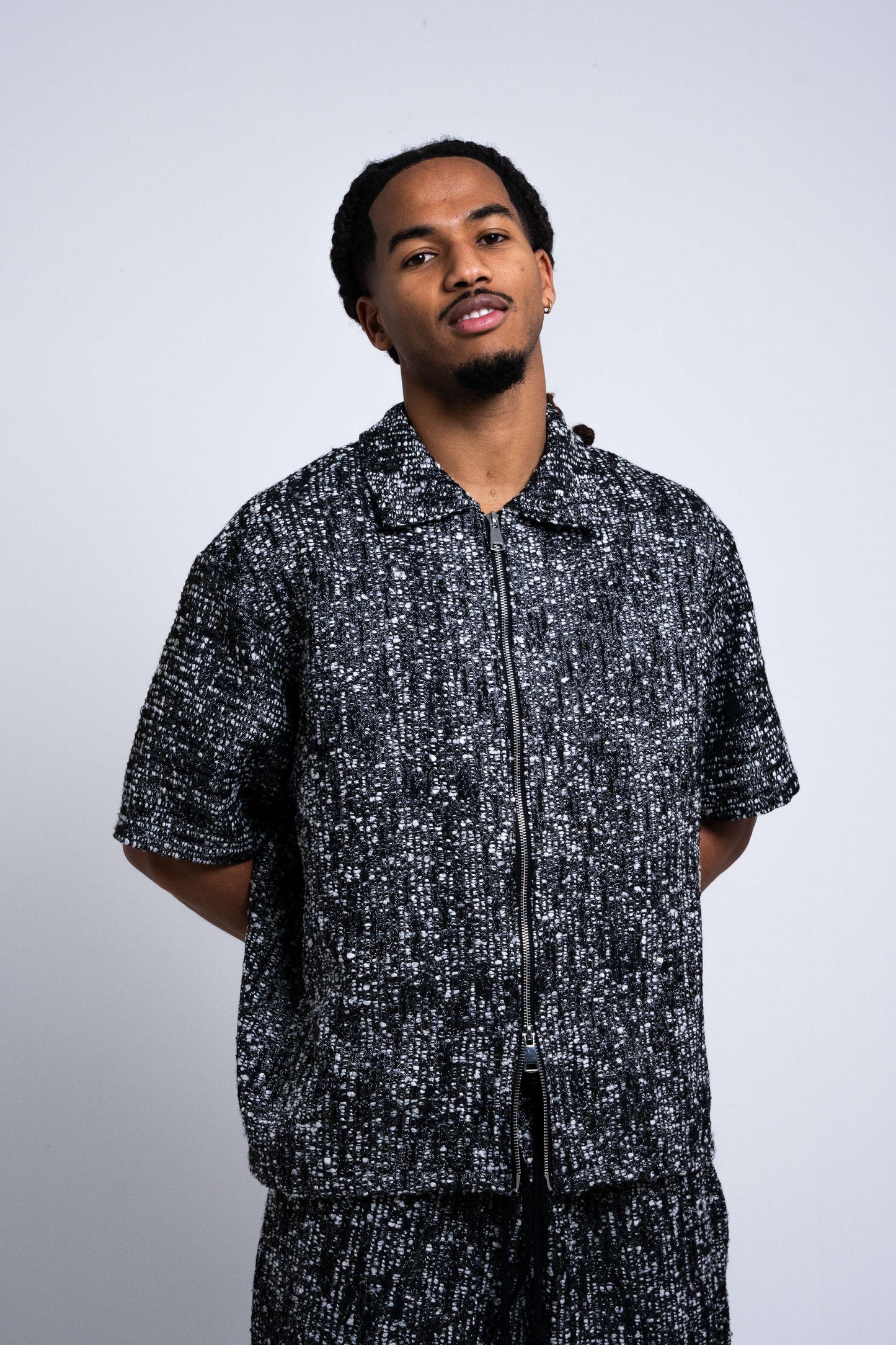 Chemise zippée double curseur - TWEED