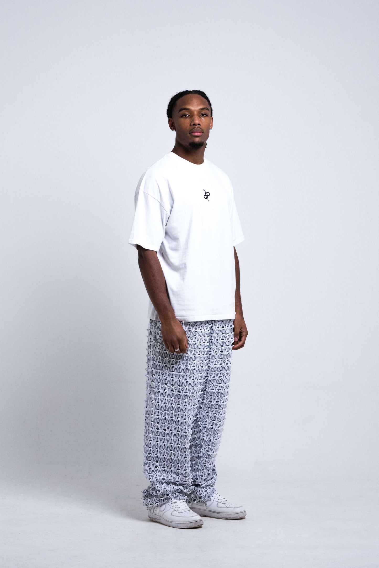 Pantalon taille élastique - EMBOSSED 2