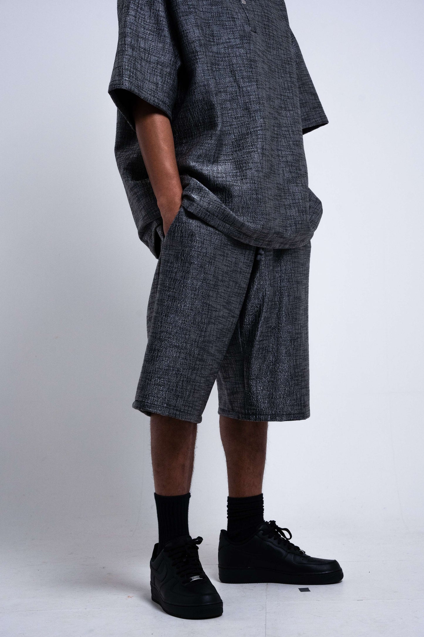 Bermuda Taille Élastique - HAZE