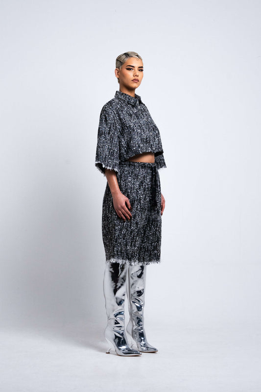 Bermuda Taille Élastique - TWEED